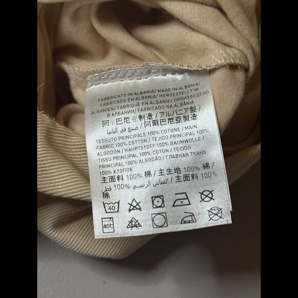 Valentino Dust Bag 6.5" x 14.5" Ivory Garavani Belt Storage Canvas Designer - Picture 6 of 8